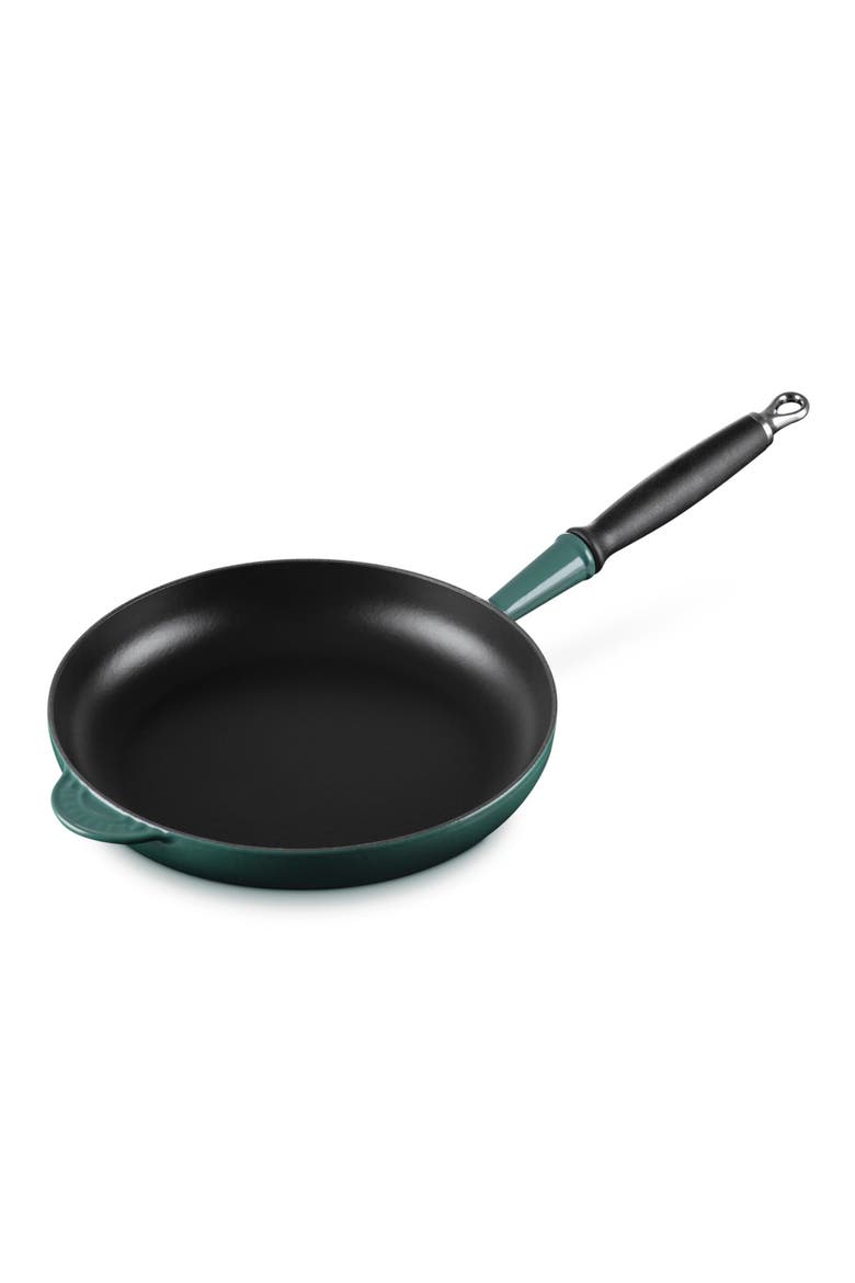 Enameled Cast Iron Fry Pan with Phenolic Handle, Main, color, ARTICHAUT