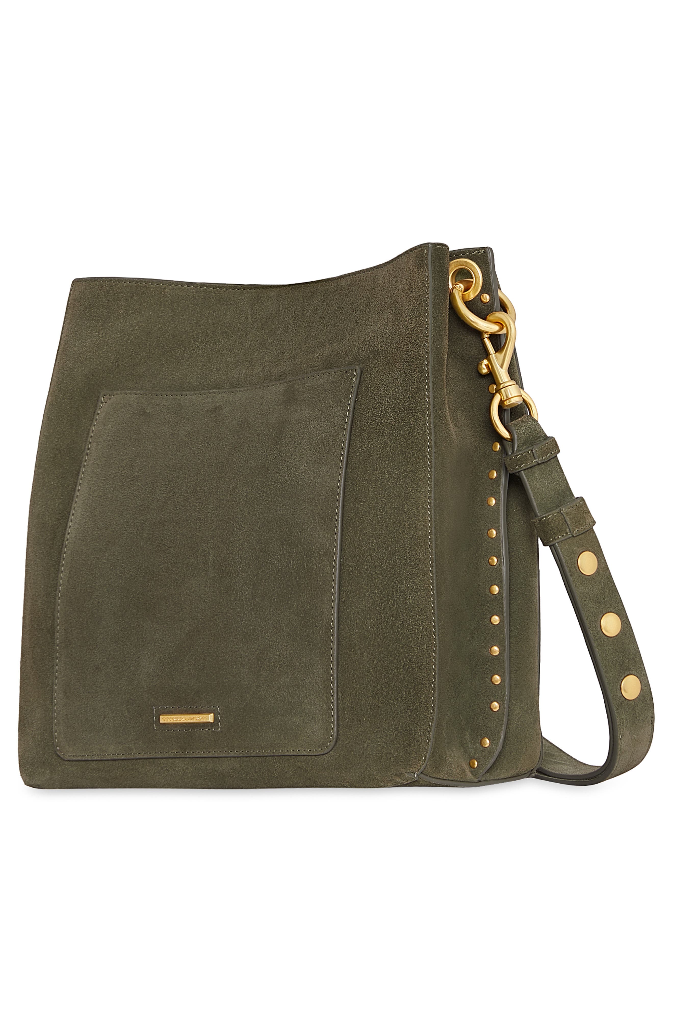 Darren Leather Shoulder Bag, Alternate, color, OLIVE