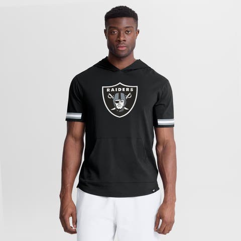 Men's Fanatics Black Las Vegas Raiders Optimal Play Short Sleeve Hooded T-Shirt