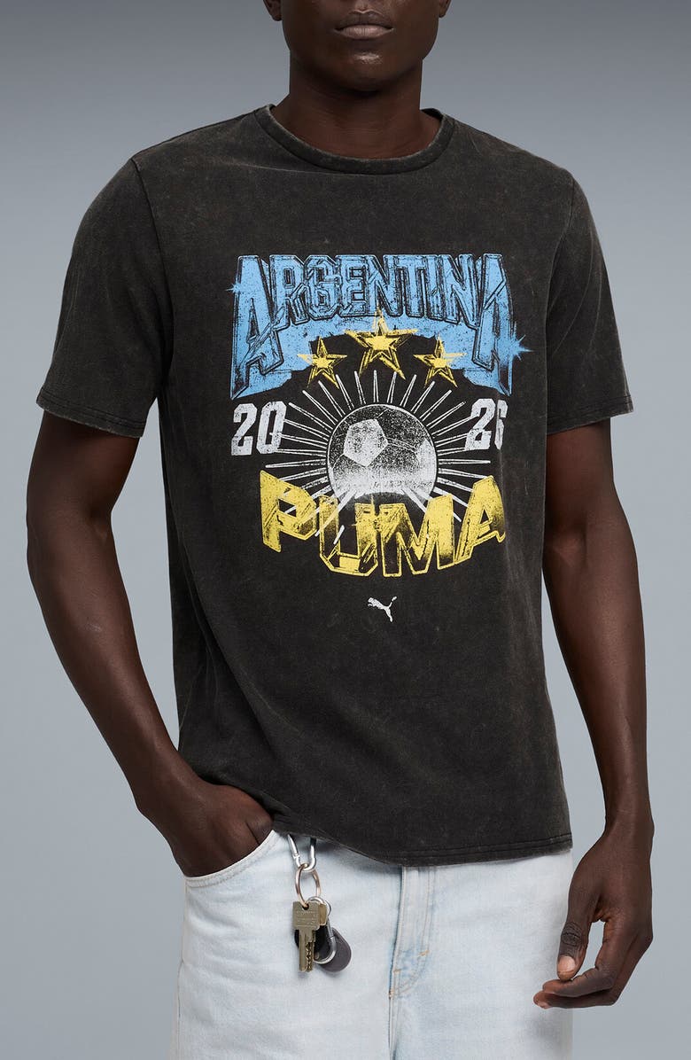 PUMA Fanpack '90s Bespoke Argentina Cotton Graphic T-Shirt, Main, color, 