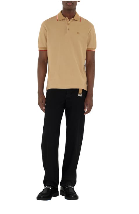 Logo Collar Cotton Polo Shirt