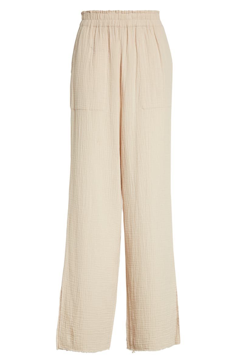 Rails Leon Crinkled Cotton Pull-On Pants, Alternate, color,