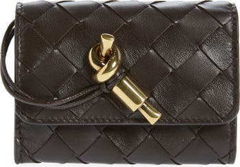 カードケース・名刺入れ Bottega Veneta Dark Brown Nappa Leather Andiamo Card Holder Bottega Veneta Andiamo Intrecciato Leather Envelope Card