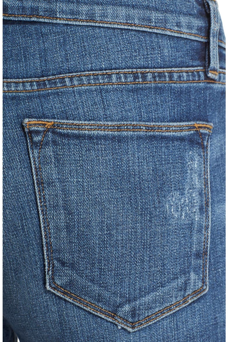 'Le High Straight' High Rise Staggered Hem Jeans (Nordstrom Exclusive), Alternate, color, CARROLL