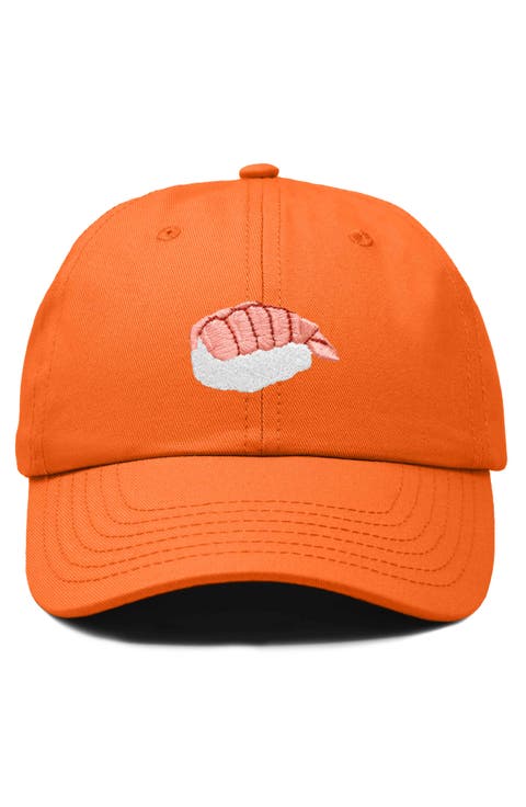 Shrimp Sushi Embroidered Dad Cap