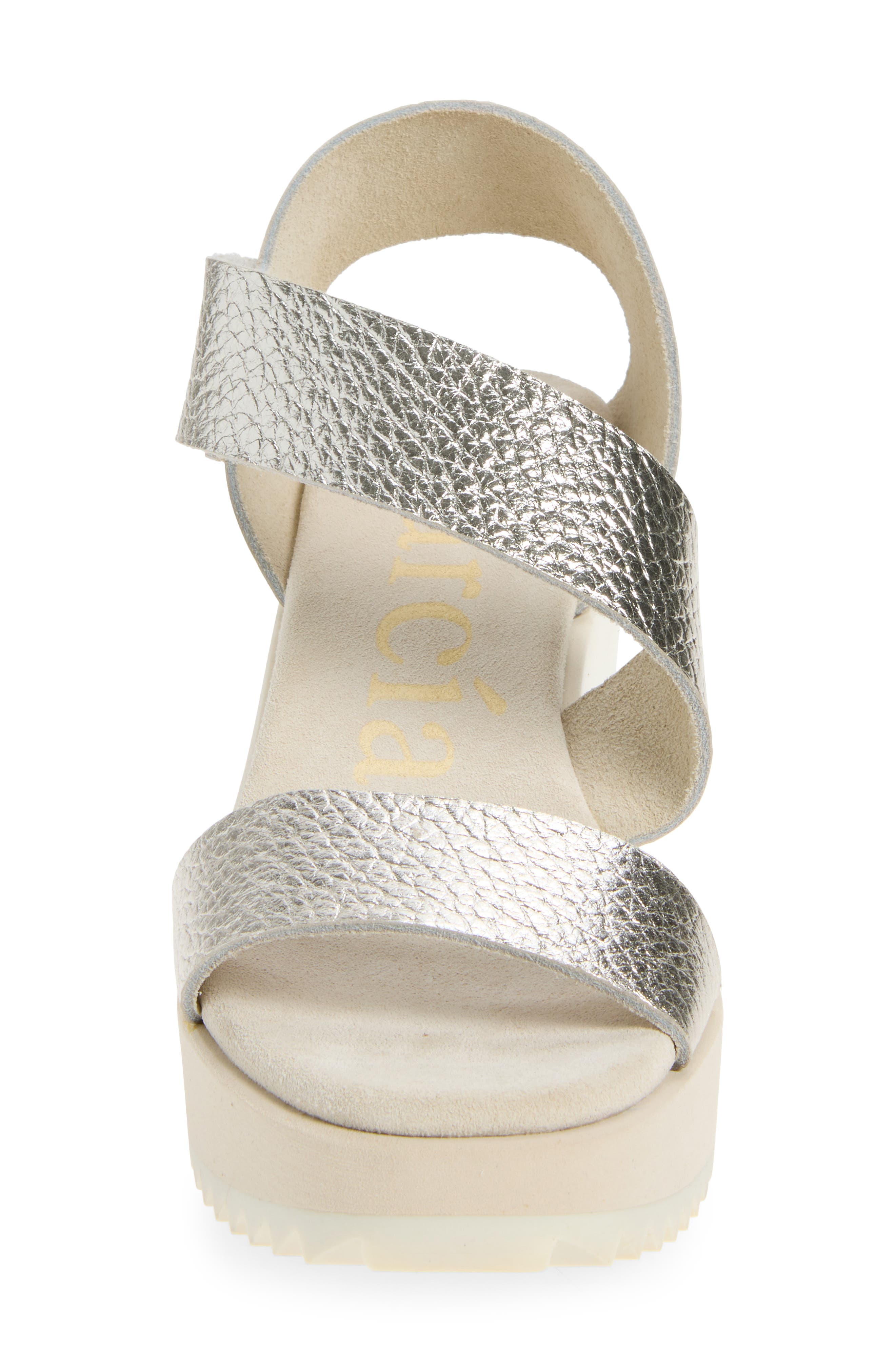 Pedro Garcia Fely Platform Wedge Sneaker, Alternate, color, Sterling