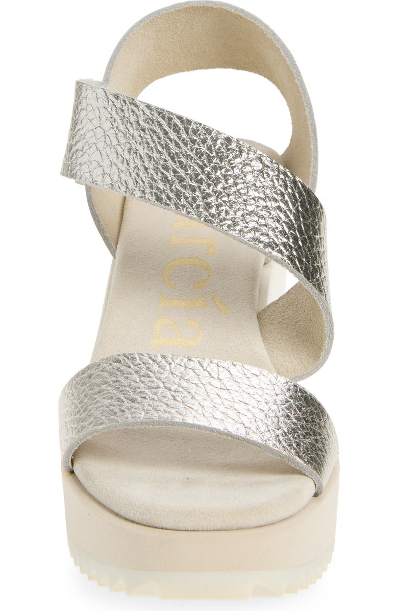 Pedro Garcia Fely Platform Wedge Sneaker, Alternate, color, Sterling