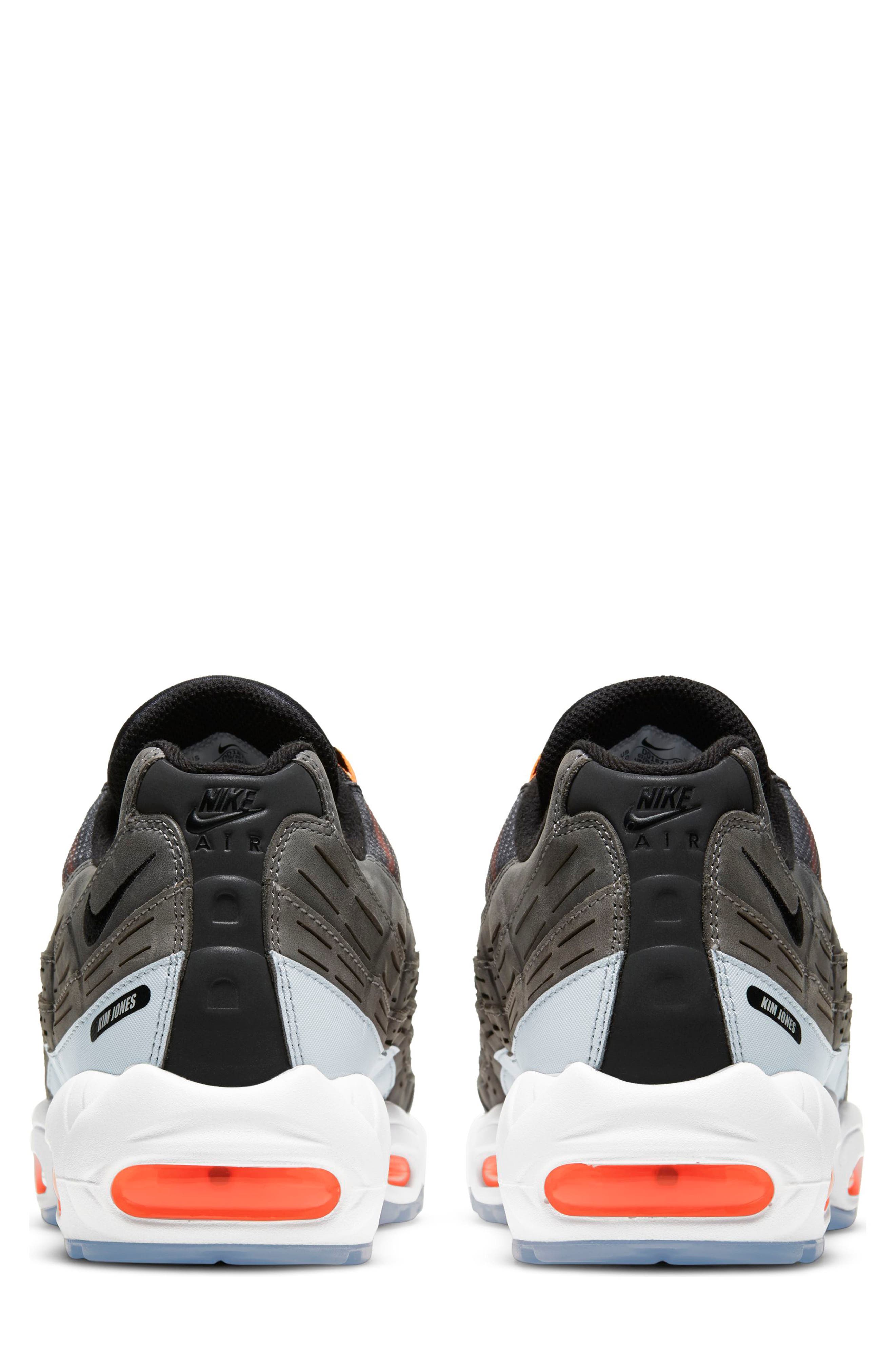 x Kim Jones Total Orange Air Max 95 Sneaker, Alternate, color, BLACK/ TOTAL ORANGE/ DARK GREY