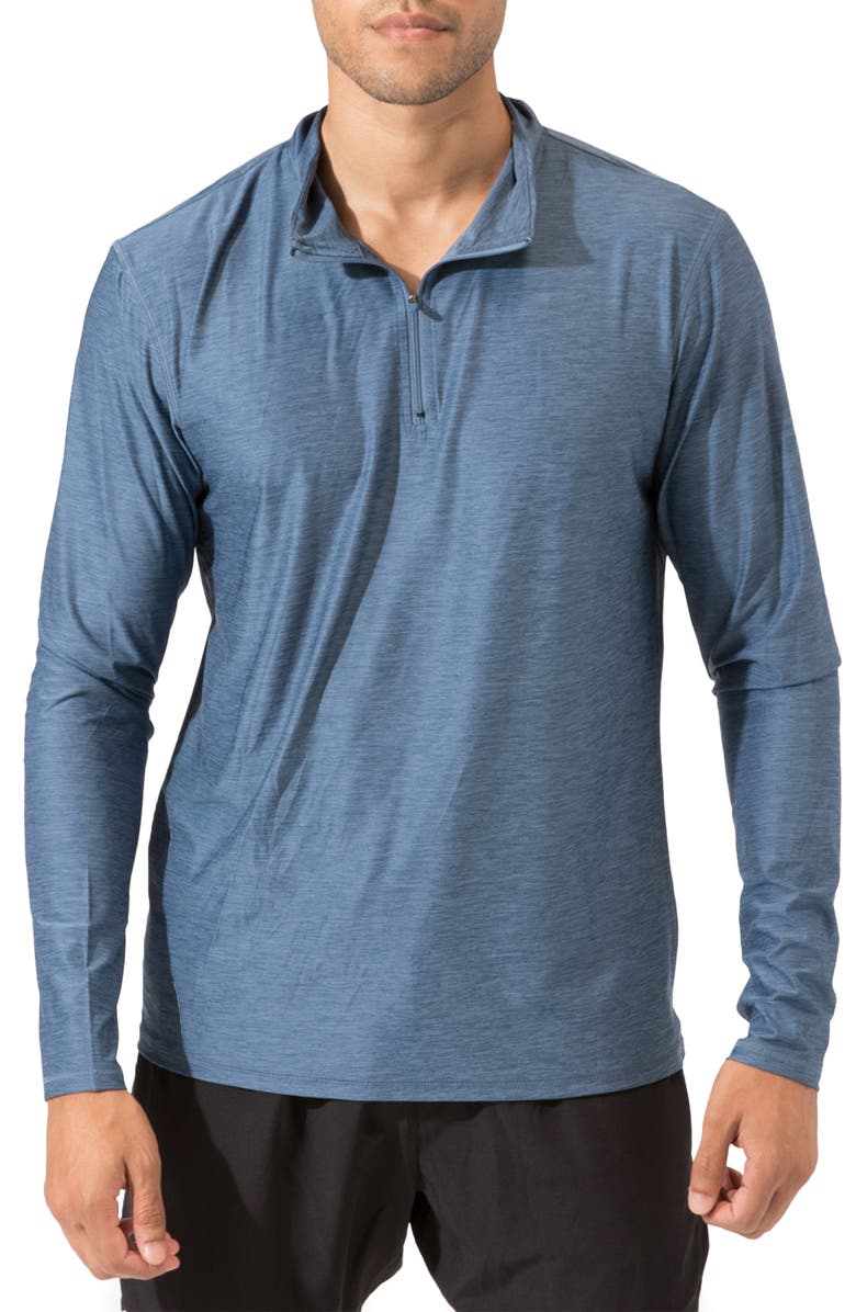 Threads 4 Thought Base Layer Quarter Zip Pullover, Main, color,