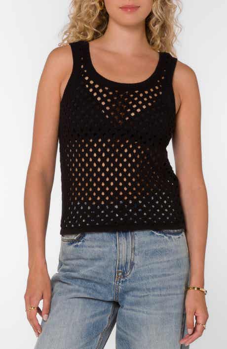 VELVET HEART Santina Open Knit Tank