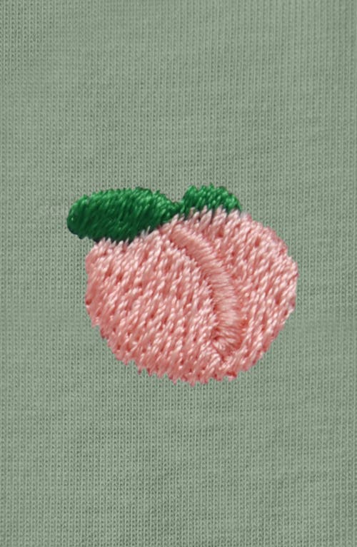 Dalix Womens Lil Peach Jersey Tee In Green