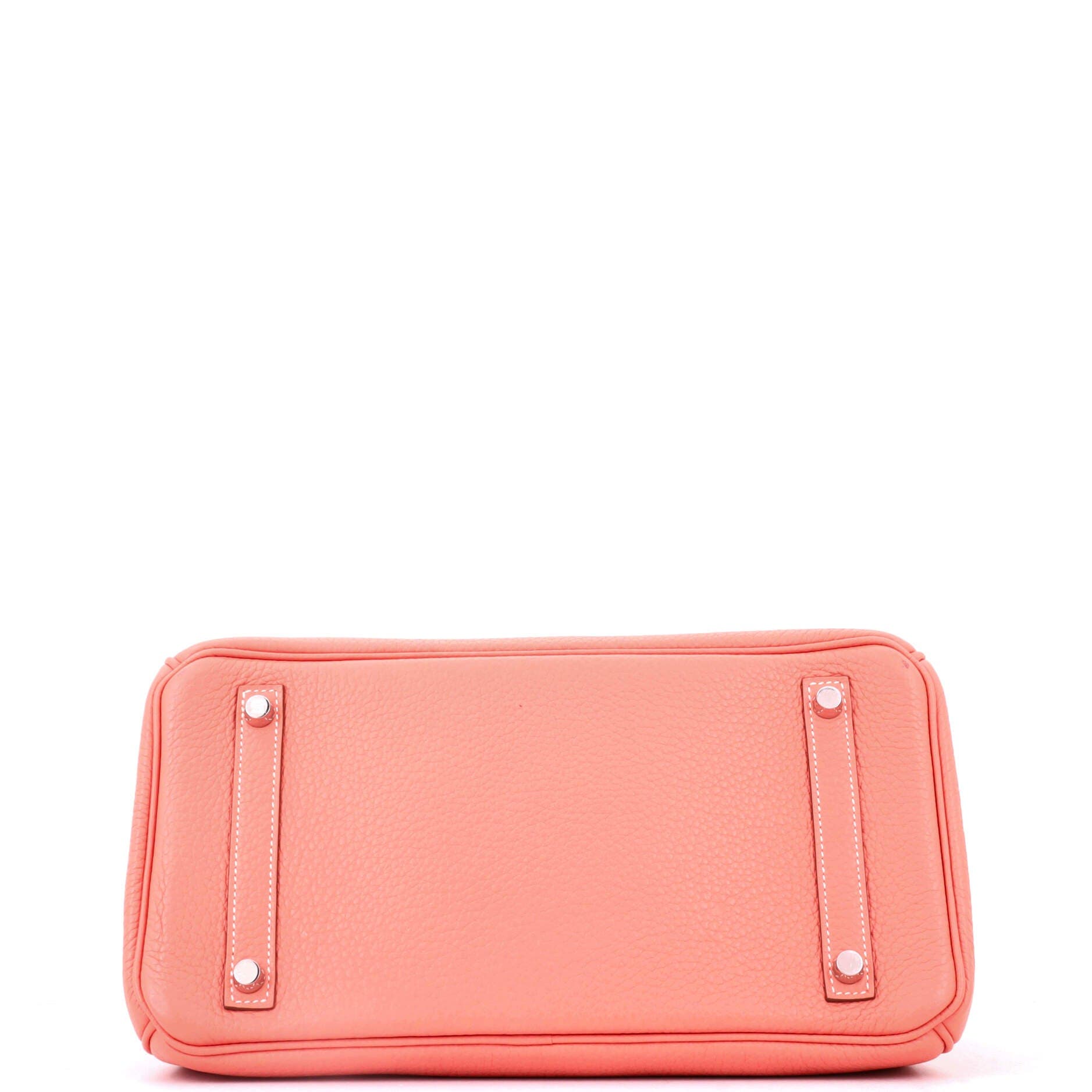 Birkin Handbag Pink Clemence with Palladium Hardware 30, Alternate, color, Orange