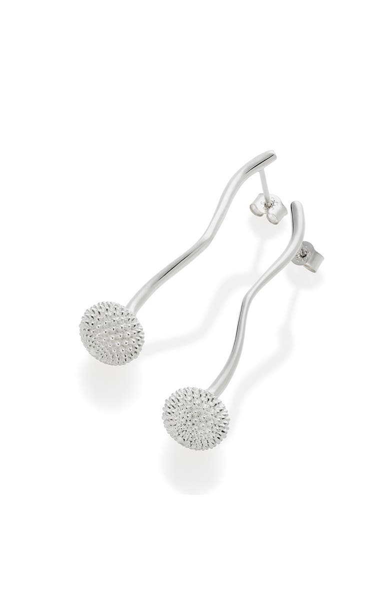 Toolally Long Pom Pom Drop Earrings - Sterling Silver, Alternate, color, Sterling Silver