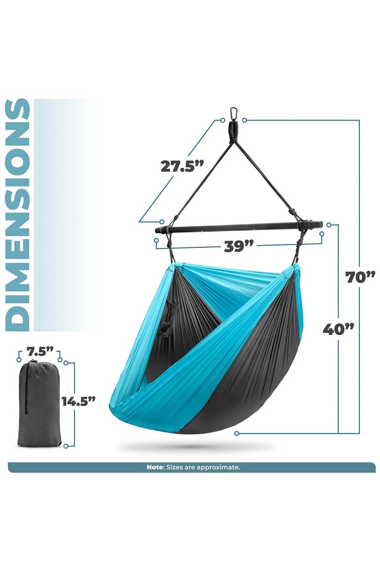 Collapsible Hammock Swing, Alternate, color, BLUE/ BLACK