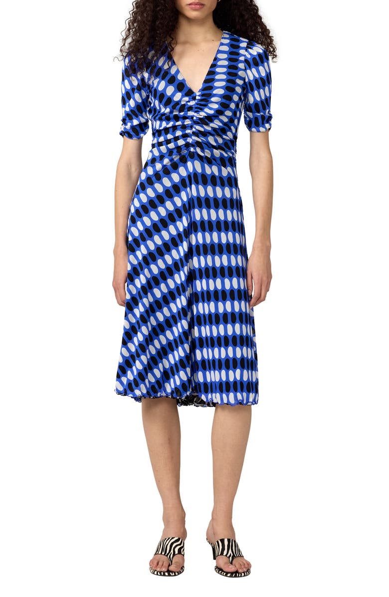 DVF Koren Reversible Dress, Alternate, color, Bay Leaf Black