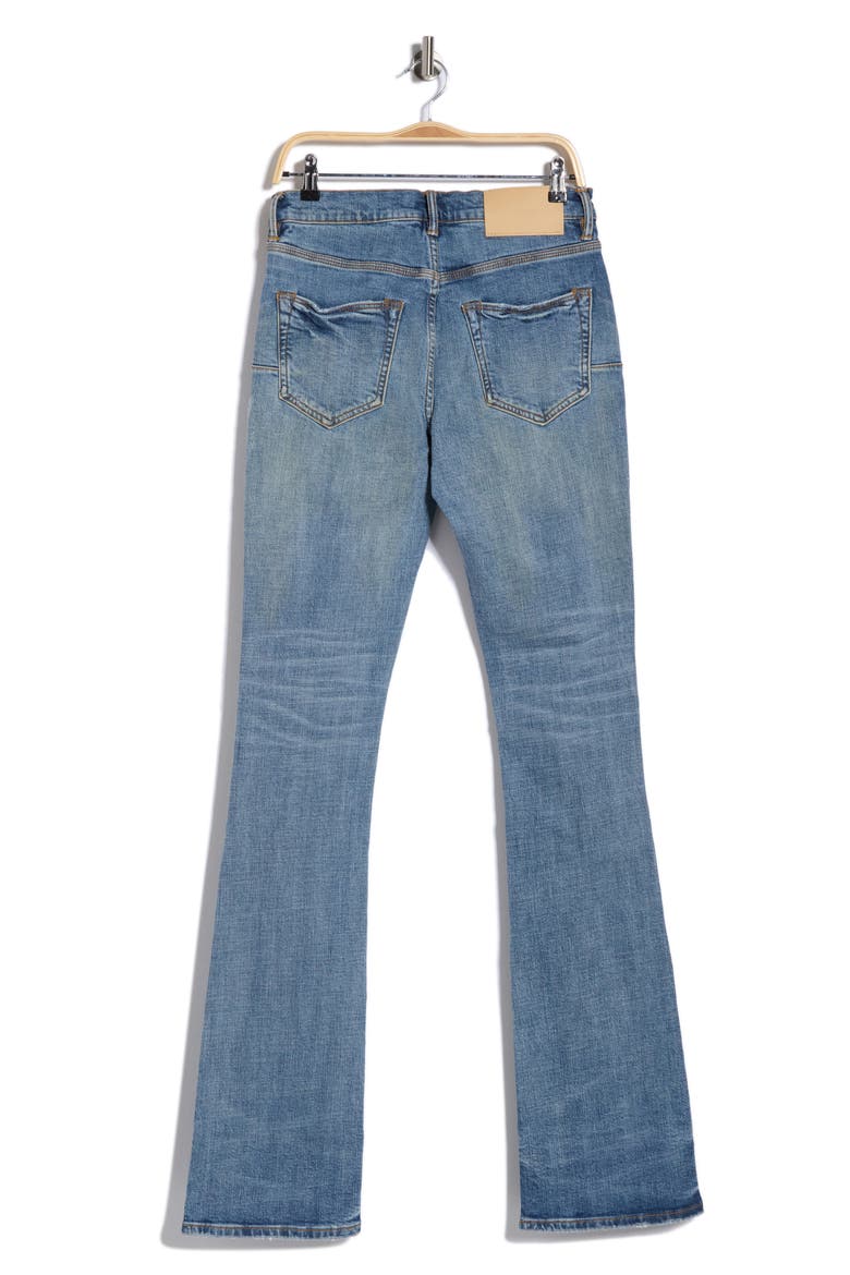 Super Stack Flare Jeans, Alternate, color, LIGHT INDIGO