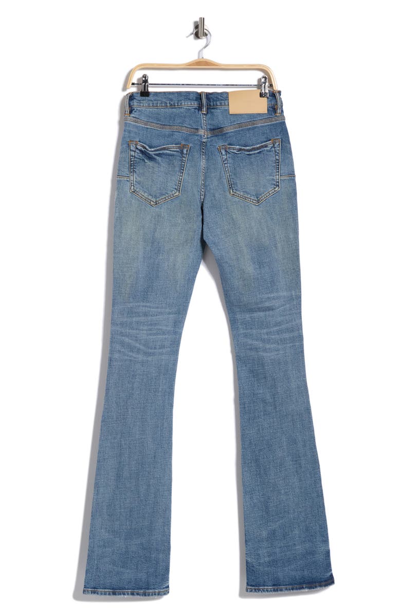 PURPLE BRAND Super Stack Flare Jeans, Alternate, color, Light Indigo