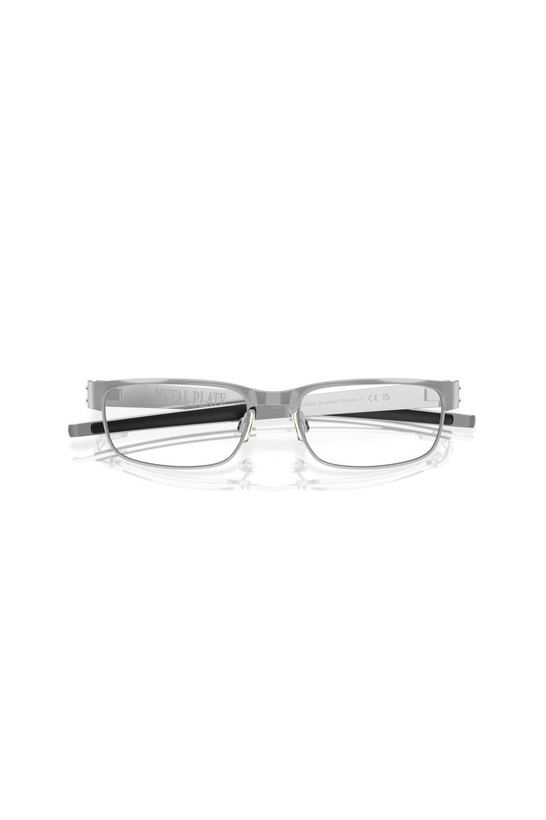 55mm Rectangle optical glasses, Alternate, color, Silver