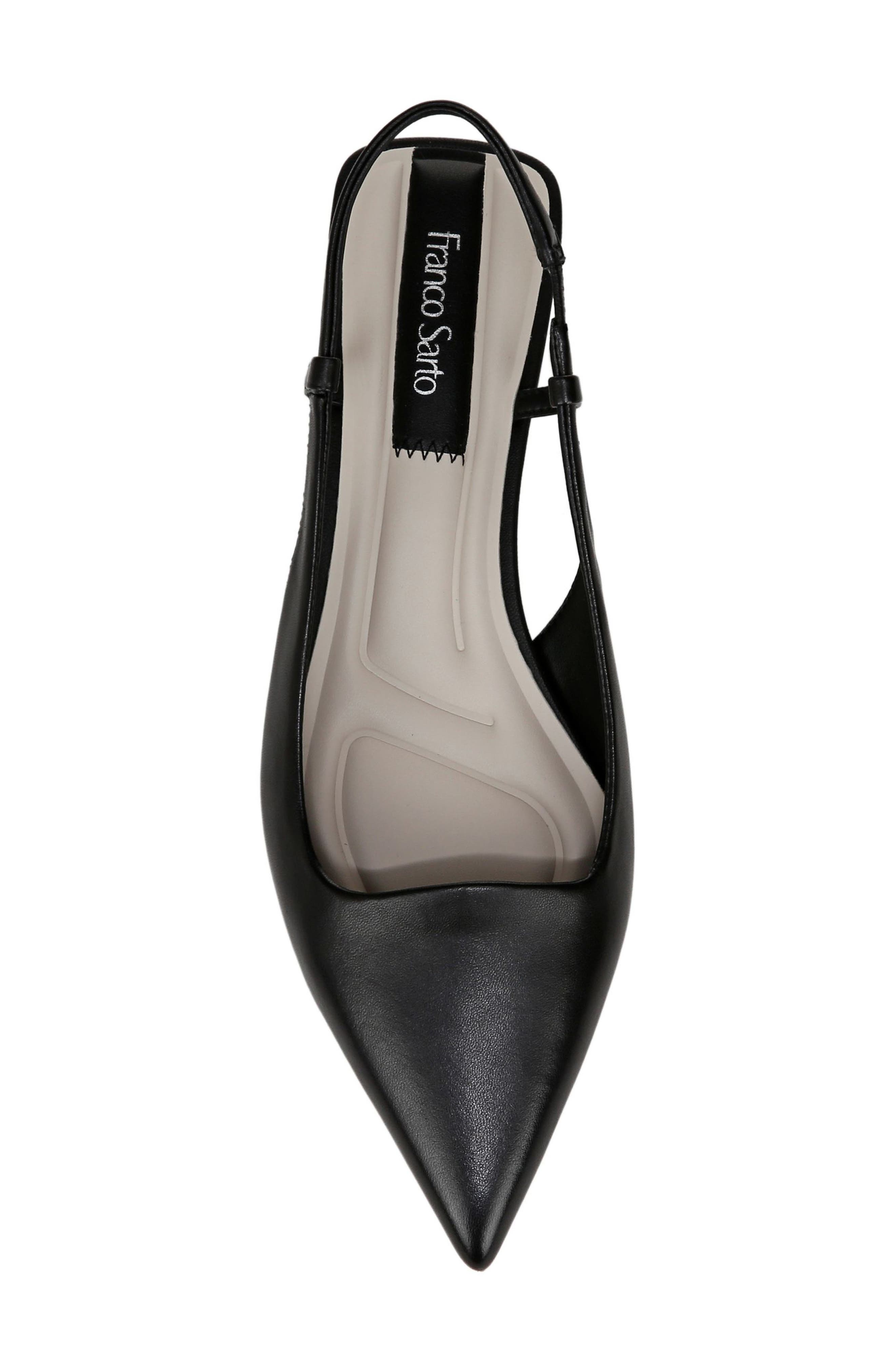 Franco Sarto Palmira Slingback Pointed Toe Pump - Wide Width Available, Alternate, color, Black