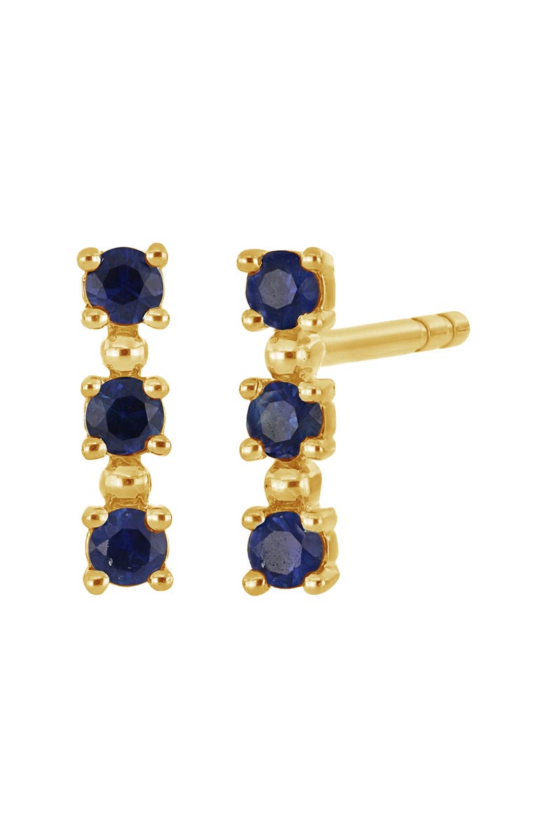 Bony Levy El Mar Sapphire Stud Earrings, Main, color, Sapphire/ Gold