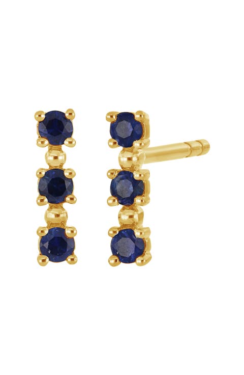 El Mar Sapphire Stud Earrings