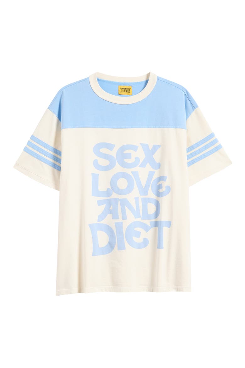 Sex, Love & Diet Retro Graphic T-Shirt (Nordstrom Exclusive), Alternate, color, ANTIQUE WHITE/ WASHED BLUE