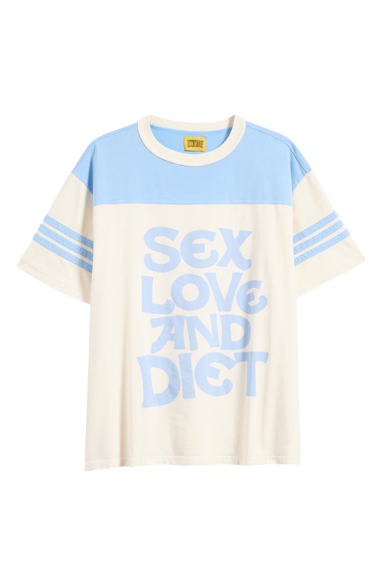 DIET STARTS MONDAY Sex, Love & Diet Retro Graphic T-Shirt, Alternate, color, 