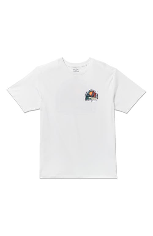 Billabong Sundown Adventure Division Cotton Graphic T-shirt In Gray