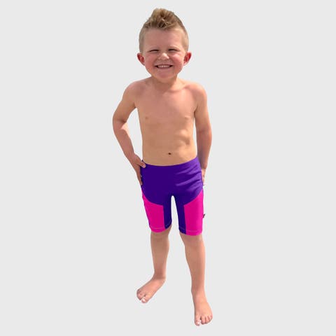 Unisex UPF 50+ Color Block Swim Jammer