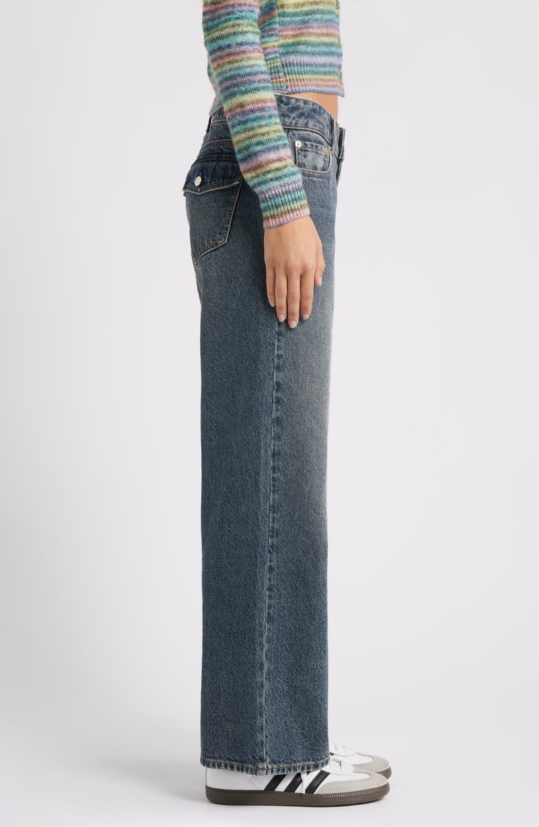 PacSun Zoe Girlfriend Jeans, Alternate, color, Dark Indigo
