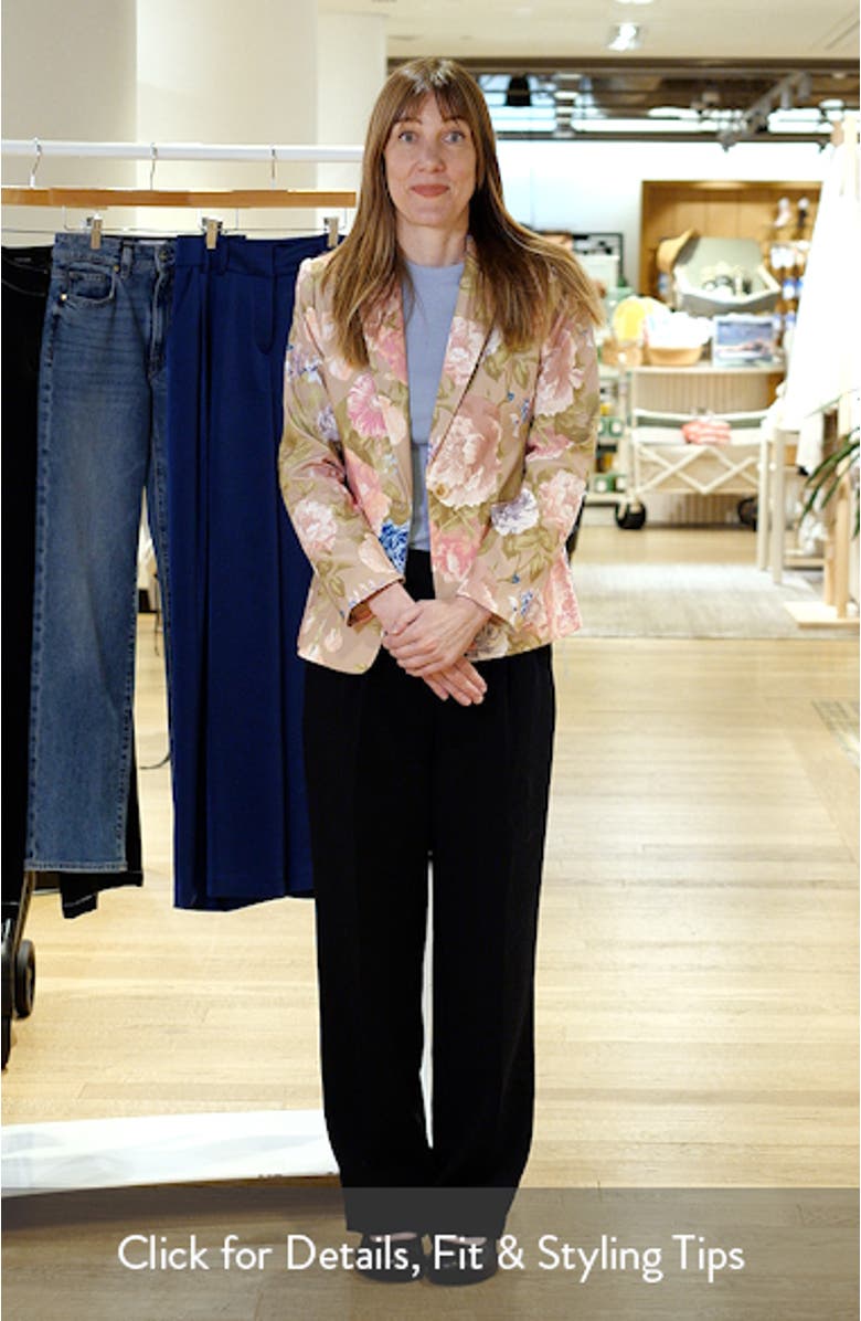Print Sateen Blazer, sales video thumbnail