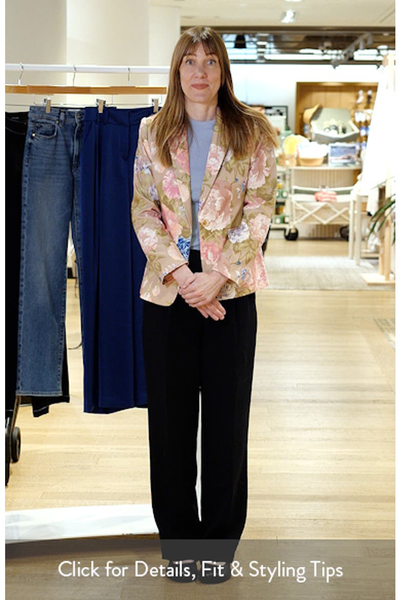 Print Sateen Blazer video