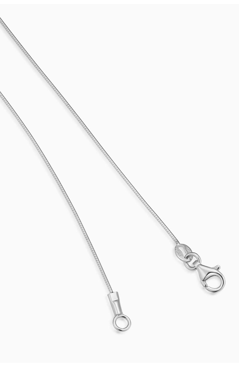 Oradina Sterling Silver Adore Me Heart Necklace, Alternate, color, Silver