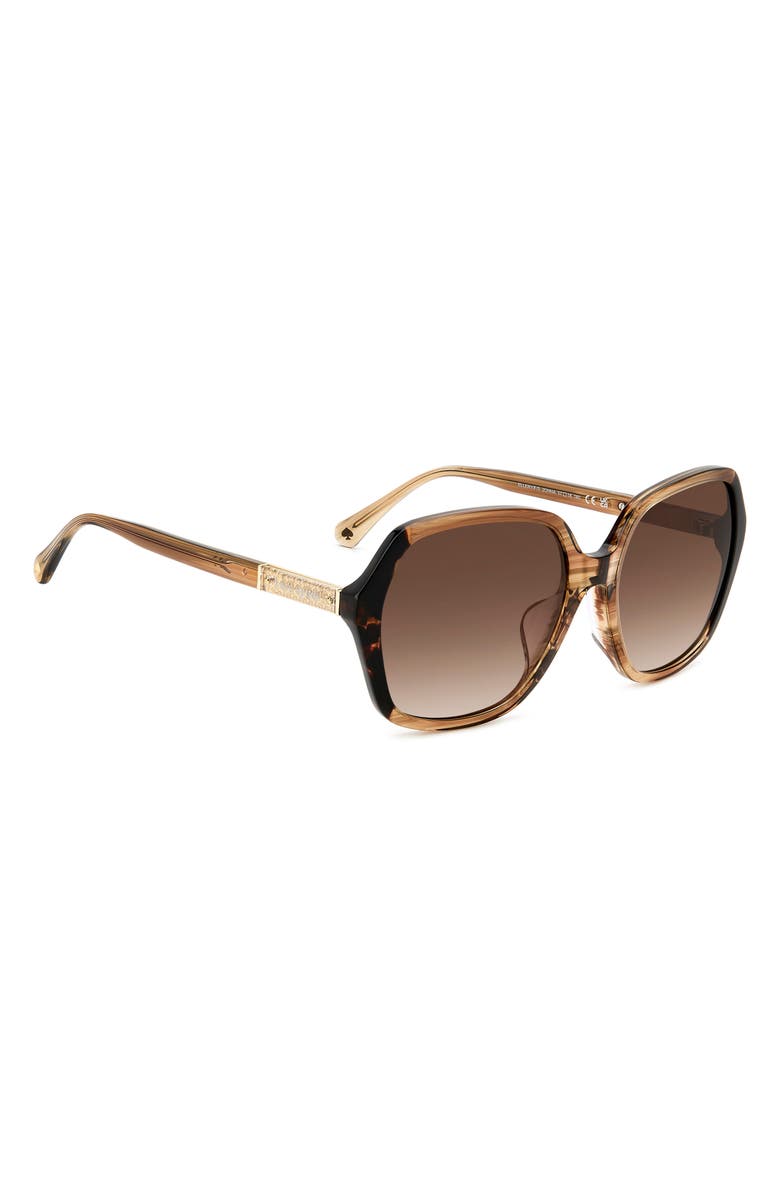 Kate Spade 57mm ellery butterfly sunglasses, Alternate, color, 