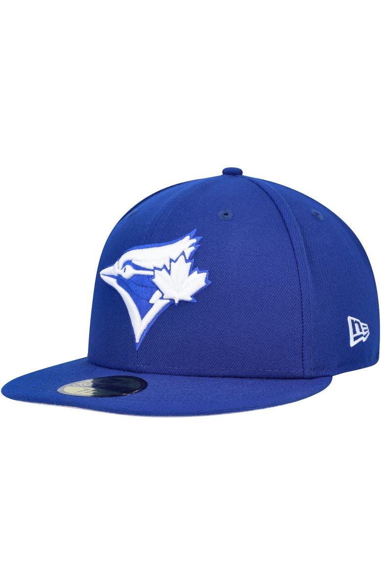 New Era Men's New Era Royal Toronto Blue Jays White Logo 59FIFTY Fitted Hat, Main, color, 