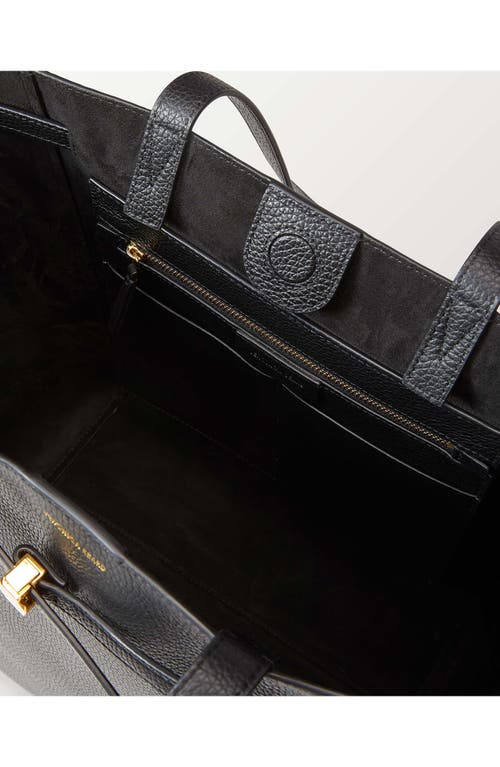 Shop Veronica Beard Dash Leather Tote In Black