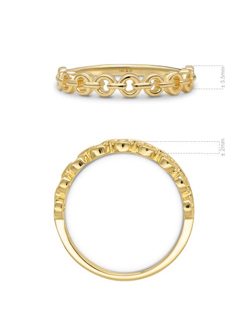 Devata Cable Link Ring In Gold