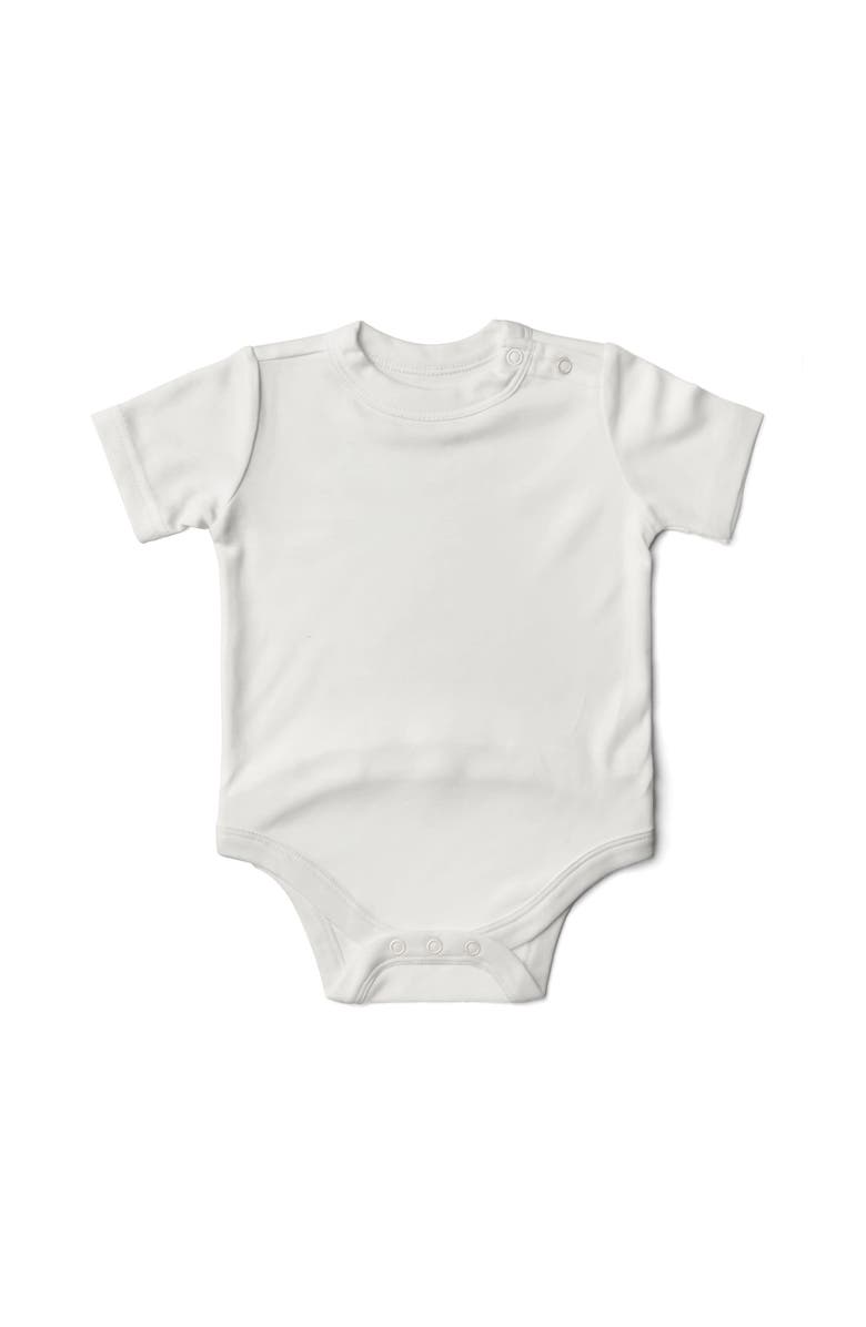 goumikids Short-Sleeve Baby Bodysuit, Main, color, Cloud