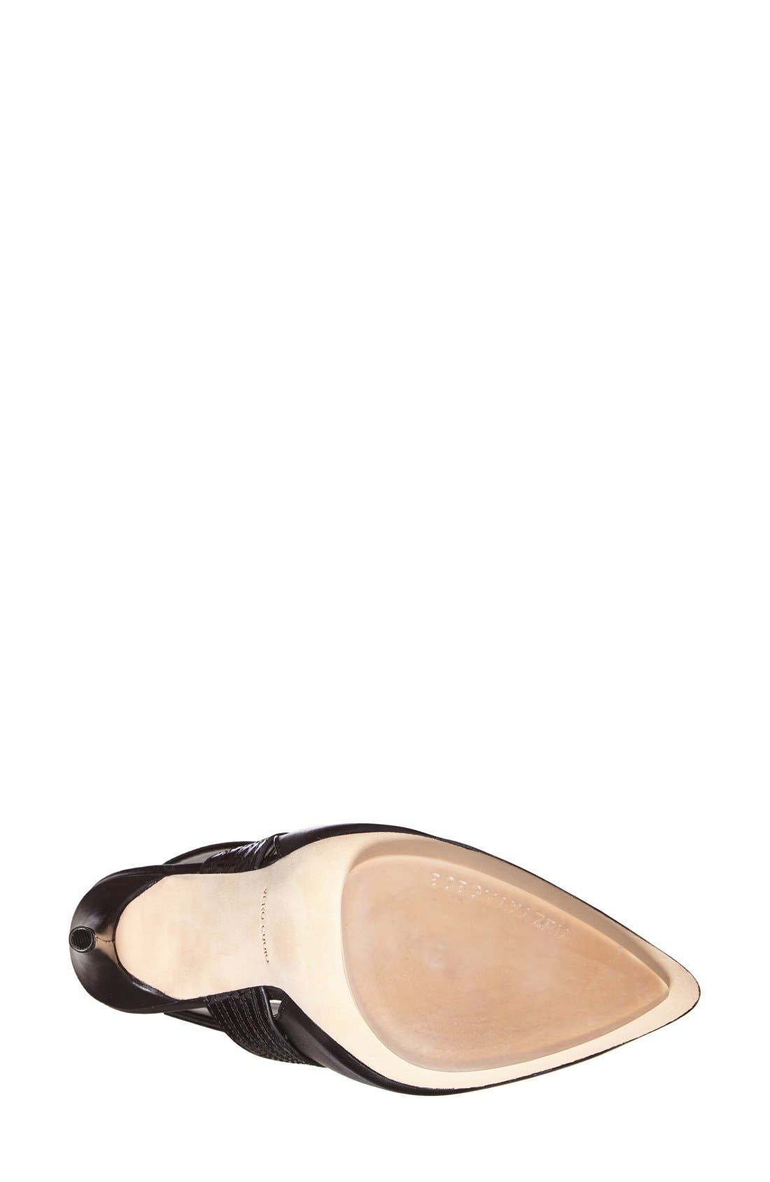 'Krimp' Pointy Toe Bootie, Alternate, color, BLACK