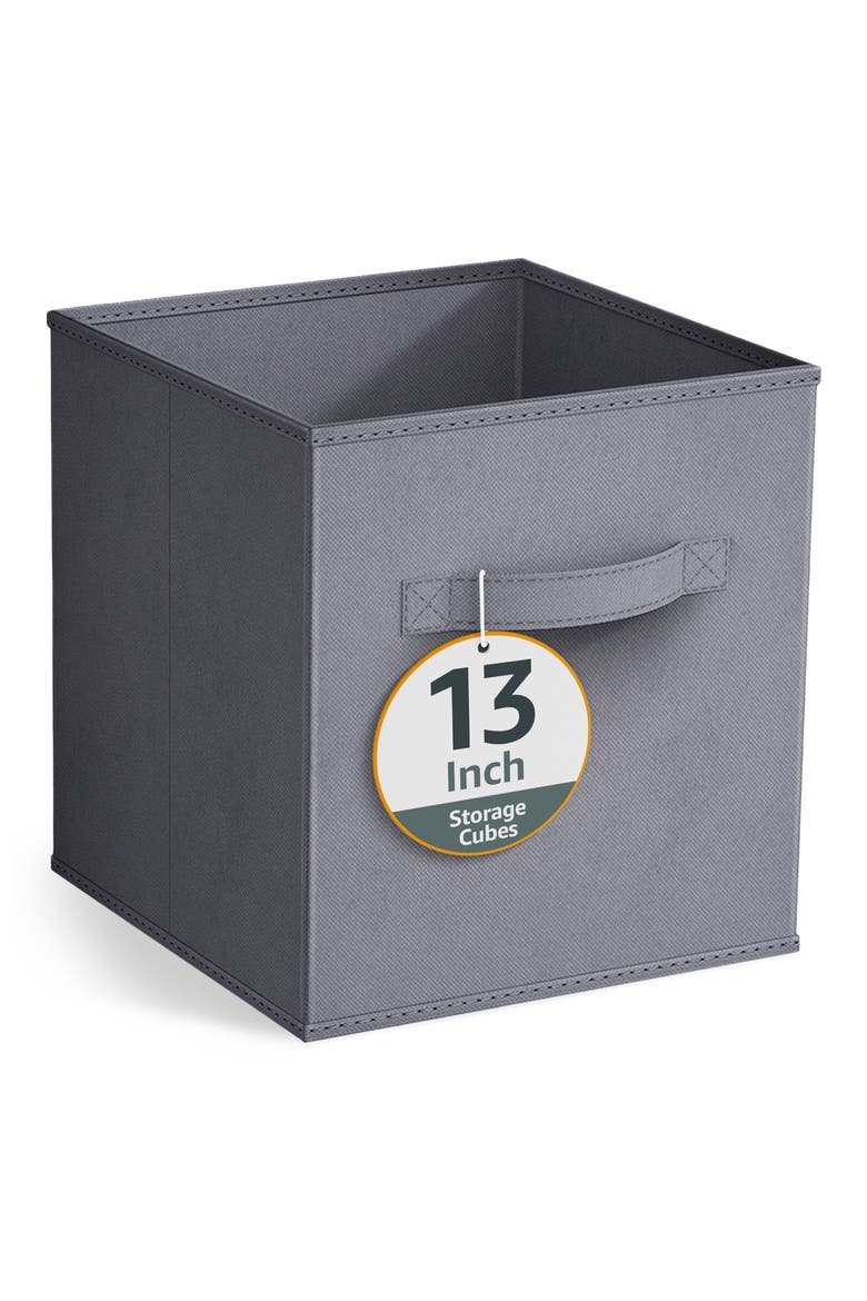 Large Collapsible Storage Cube, Main, color, GRAY