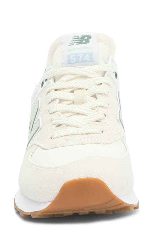 New Balance 574 Panelled Brushed Suede Sneakers