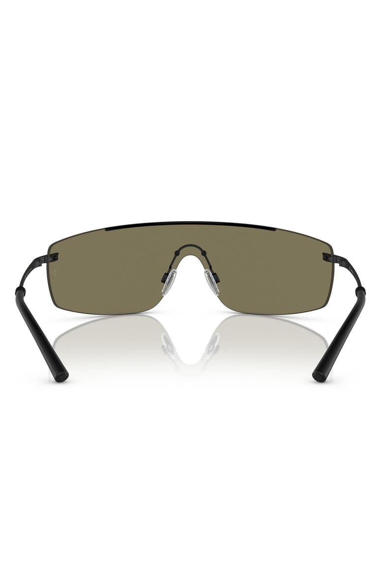 Oliver Peoples Roger Federer 138mm Rimless Shield Sunglasses, Alternate, color, Matte Black
