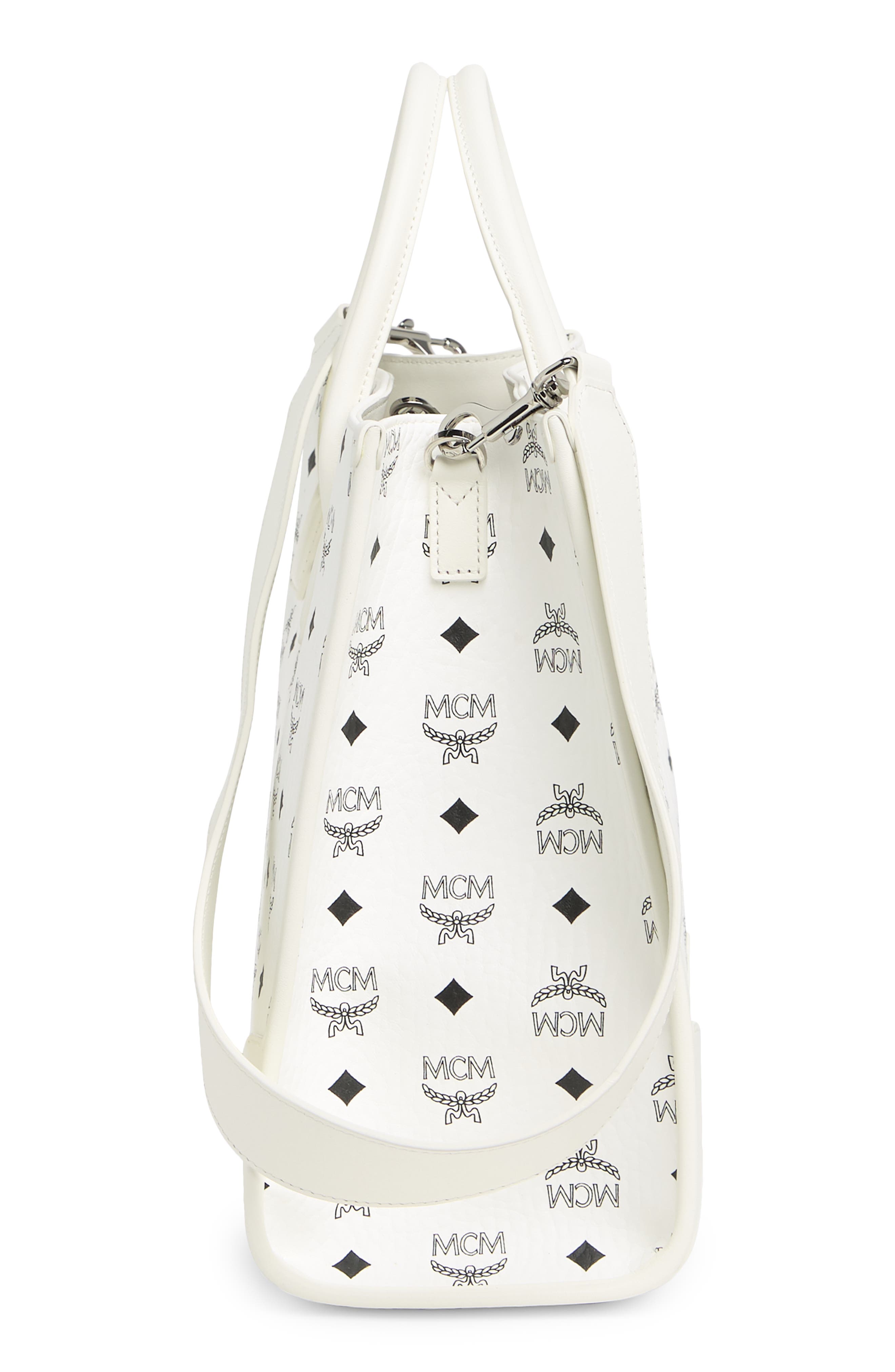 MCM Large Munchen Visetos Tote, Alternate, color, 