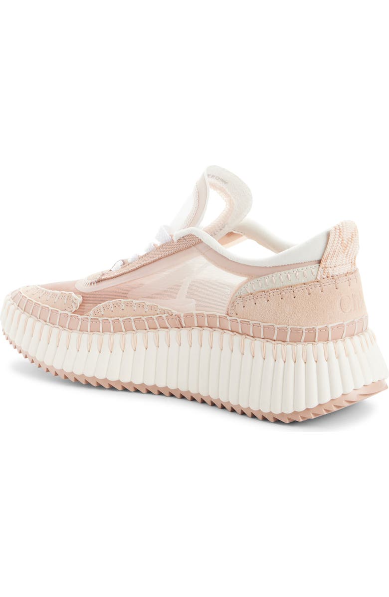 Chloé Nama Platform Sneaker, Alternate, color, Blushy Beige