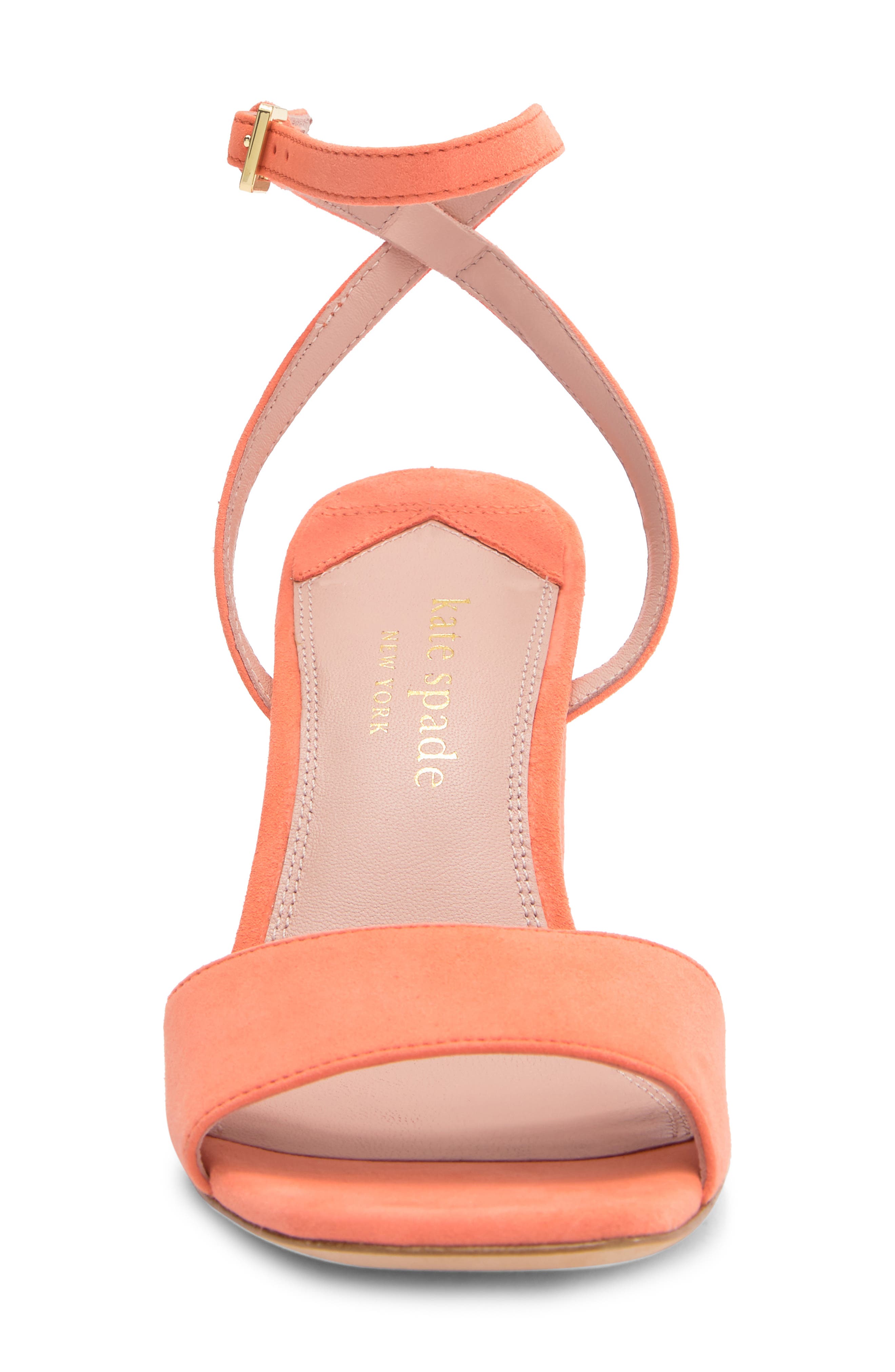 Kate Spade New York delphine block heel sandal, Alternate, color, Melon Ball