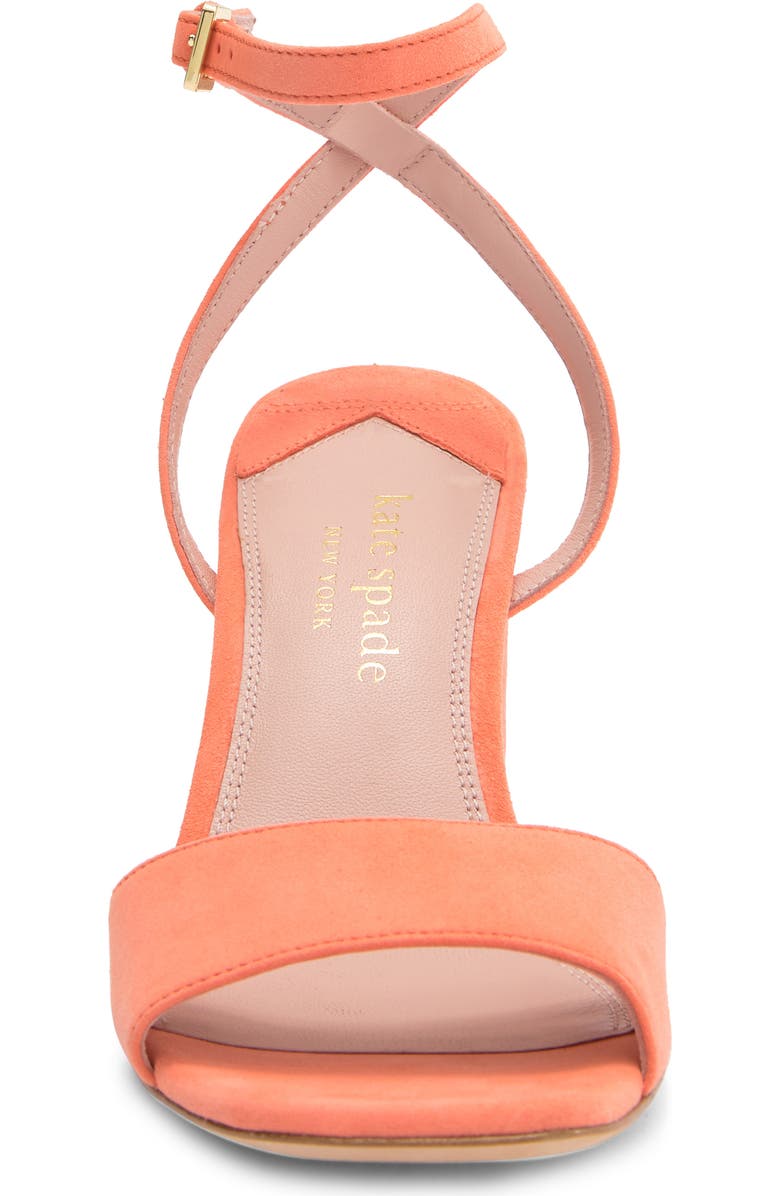 Kate Spade New York delphine block heel sandal, Alternate, color, Melon Ball