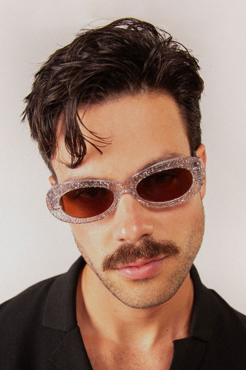 Indy Soho Oval Polarized Sunglasses In Silver