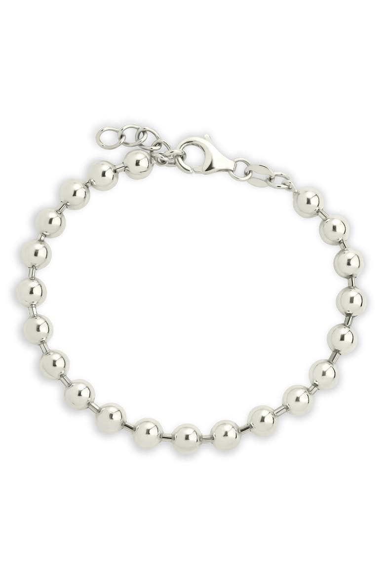 Preston Ball Chain Bracelet, Main, color, SILVER