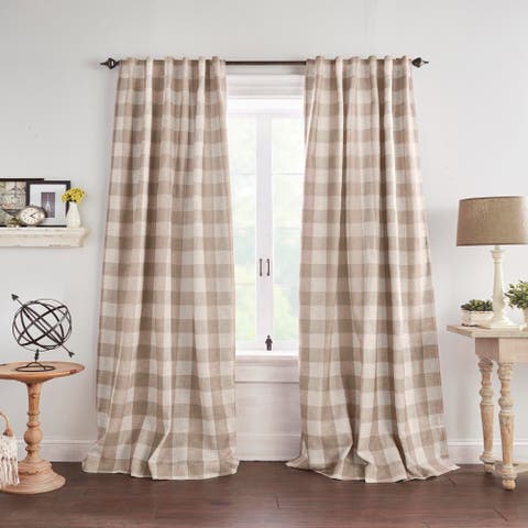 Grainger Buffalo Check Blackout Window Curtain Panel