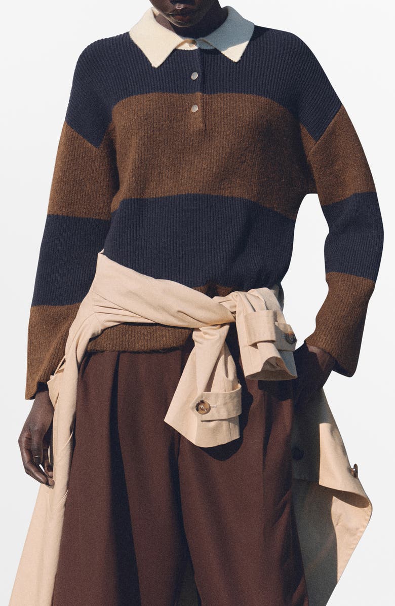 MANGO Jama Polo Sweater, Main, color, 